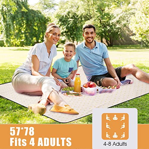 Picnic Outdoor Blankets Waterproof Large - Beach Mat Sand Free Foldable with Carry Strap | Portable Camping Blanket | Park...