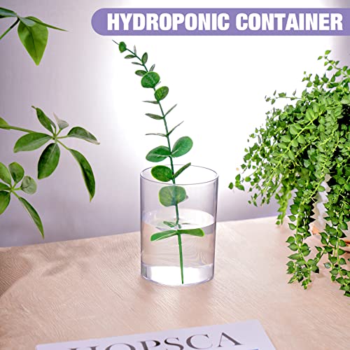 NiOffice Stylish Clear Acrylic Desk Organizer Pen and Pencil Holders Set of 3, Round Makeup Brush Storage Perfect for Hom...