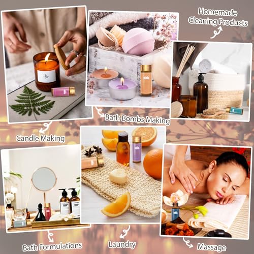 Fragrance Essential Oils Set - 14pcs, Aromatherapy Oils for Skin, Diffusers, Home Care, Humidifier Laundry, Candle Making...