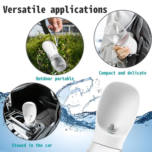Kalimdor Dog Water Bottle,Leak Proof Portable Puppy Water Dispenser with Drinking Feeder, Dog Walking Accessories for Pets...
