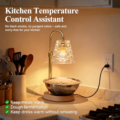 ESUNYD Candle Warmer Lamp with Timer, Birthday Gifts for Women Mom, House Warming Gifts New Home, Wax Melt Warmer for Scen...