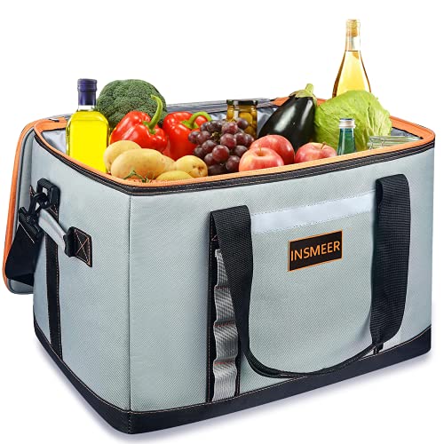 INSMEER Insulated Cooler Bag 65Cans/32 Cans Large Cooler Bag Soft Sided Cooler with Shoulder Strap, Collapsible Leakproof ...