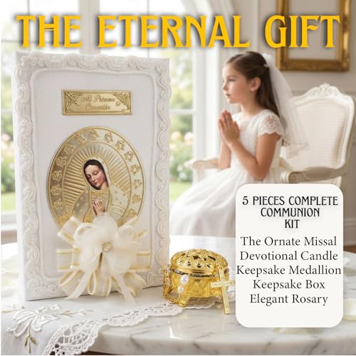 First Communion Bible and Candle - Biblia y Vela de Primera comunión para niña - Vela para Primera comunion niña - First C...