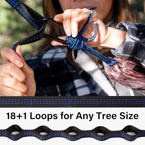 Kootek Camping Hammock, Portable Hammocks with Tree Straps & Attached Carry Bag, Camping Essentials Gear, Perfect for Outs...