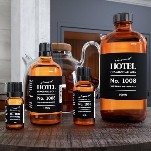 AirScent Hotel Diffuser Oil No. 1008 - White Tea, Aloe Vera & Sandalwood - Hotel Scent Dupe - Premium Fragrance Oil for Ul...