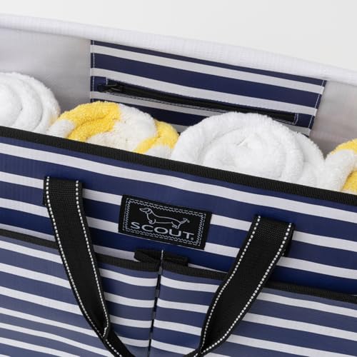 SCOUT Ben Pocket Tote - Multi-Use Tote Bag for, Nurses, Teachers, and Moms, 5 Pockets for Organizing, Breakaway Zipper