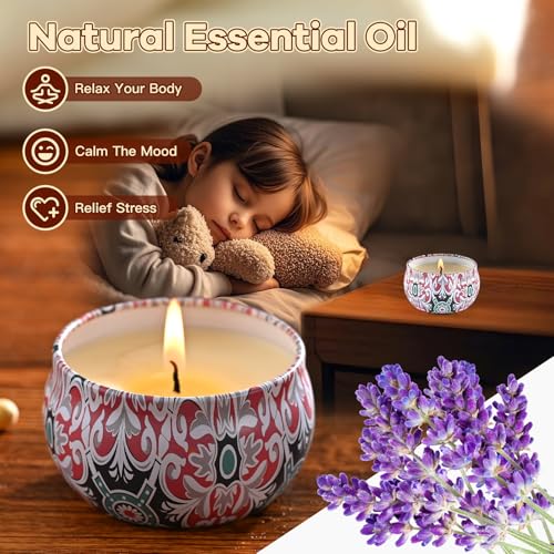 Obisesio Scented Candles Gift Set, Candles for Home Scented 12 Pack, 300 Hours Long Lasting Soy Wax Aromatherapy Candle Se...