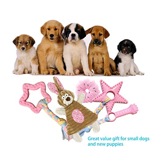 Volacopets Puppy Toys for Teething, Puppy Chew Toys for Small Dogs, Crinkle Dog Toys Small Breed Boredom and stimulating, ...