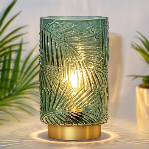 Battery Operated Table Lamp, Cordless Lamps for Home Décor, Nightlight with LED Bulb with Timer for Living Room Bedroom Ta...