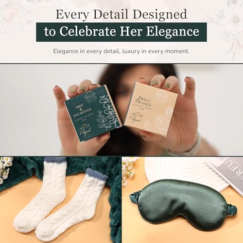 MAKE ME ELEGANT Spa Gift Baskets for Women, Luxury Self Care Package Happy Birthday, Mothers Day Gifts Box, Unique Designs...