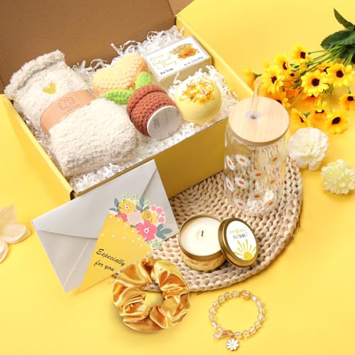 Birthday Gifts for Women, Gift Baskets for Women, Best Friend Friendship Gifts, Get Well Soon Inspirational Gift Set Box f...
