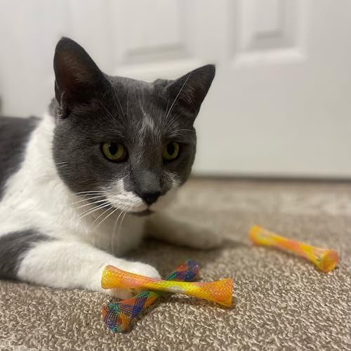 SPOT Kitty Fun Tubes Cat Toy | Bouncy Cat Toy with Catnip Inside for Cats and Kittens to Bite, Swat and Chase | Interactiv...
