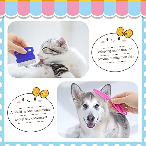 Rabbit Grooming Kit, Rabbit Brush for Shedding with Bunny Nail Clipper, Rabbit Nail Trimmers with Pet Combs for Hamster Gu...