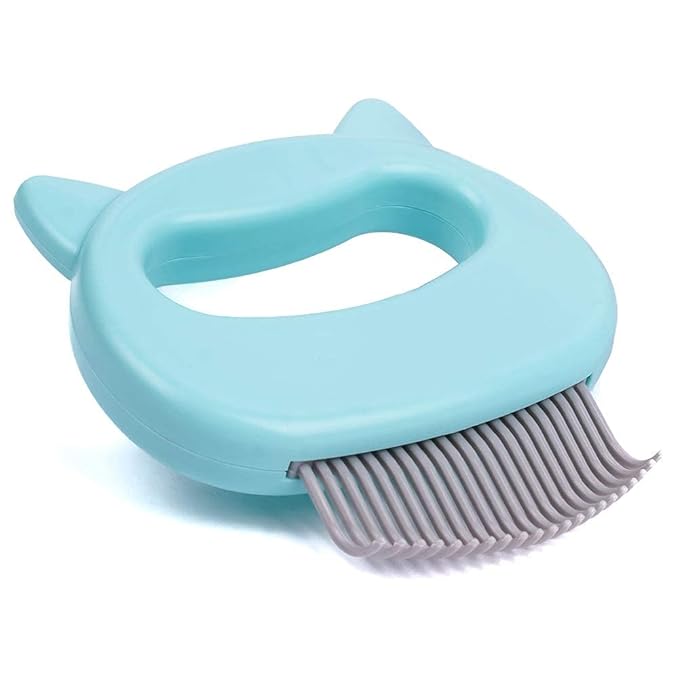 Leo's Paw The Original Pet Hair Removal Massaging Shell Comb Soft Deshedding Brush Grooming and Shedding Matted Fur Remove...