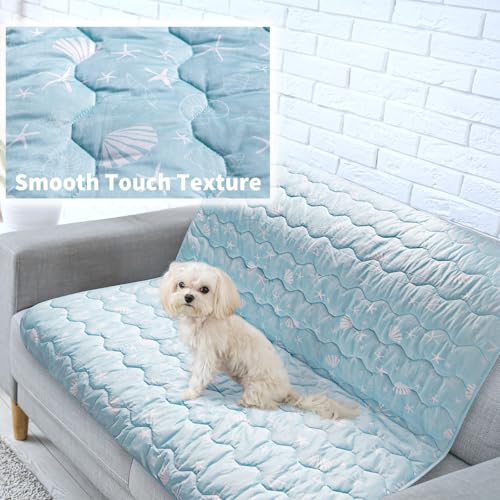 NWK Dog Cooling Blanket, Q-Max>0.345, Ice Silk Cool to Touch Material, Bed Cover, Furniture Protector Couch Sofa for Summe...