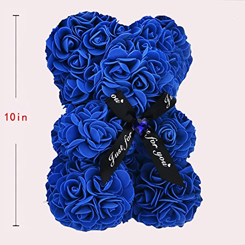 Lgv Flower Rose Bear,Romantic Gift for Valentine's Mother's Day, Christmas, Birthday,Girl Friend Her Mom Female Wife with ...
