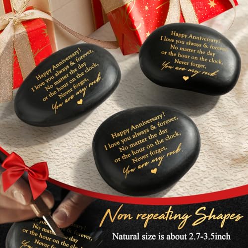 Happy Anniversary Rock Gifts for Men Women,Aniversario Gift for Him,Year Anniversary Wedding Gift for Husband,Anniversary ...
