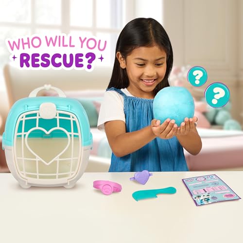 SCRUFFALUVS Blue Surprise Pet, Mystery Plush Toys, Stuffed Animals, Wash to Reveal 1 of 3 Rescue Surprise Toy Pets: Puppy,...