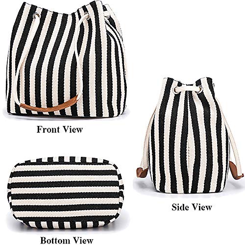 Bydenwely Women's Canvas Tote Bags Small Medium Shoulder Bag Daily Working Handbag for Holiday Travel Pool