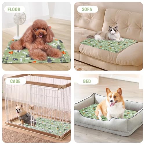 IDOLPET Dog Cooling Mat, Pet Self-Cooling Mat Pad Bed for Dogs Cats and Rabbits Easy Washable Summer Cool Down Comfortable...