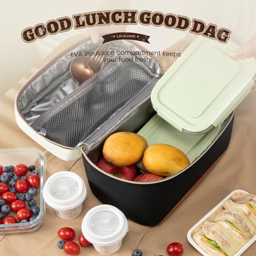 LOVEVOOK Insulated Lunch Bag for Women,Adult Lunch Box for Women,Leakproof Cooler Bag for Office Picnic Hiking Beach,Lunch...