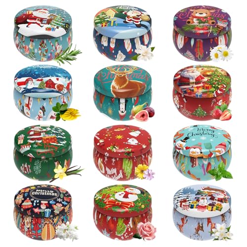 Christmas Candles Gifts Set for Women, Primevolve Scented Candles for 12 Bulk Home Aromatherapy, Strongly Fragrance Long L...