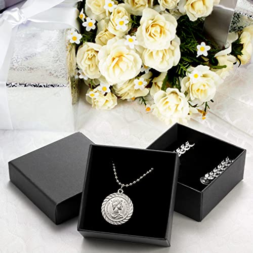 Fasmov Kraft Jewelry Boxes, 36 Pack 2.95 x 2.95 x 1.37 Inch Square Cardboard Jewelry Gift Box Necklace Ring Earring Kraft ...