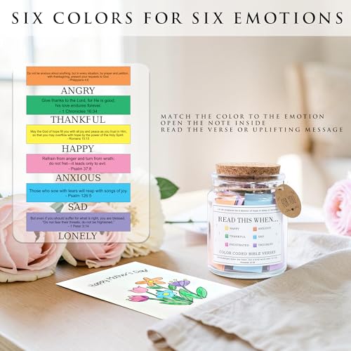 Read This When Bible Verses Jar – Mothers Day Gifts For Mom, Birthday, Christian Gifts for Women, Graduations Gift, Teache...