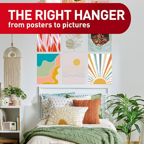 Command Poster Strips Value Pack, 60 Strips Damage-Free Poster Hangers, No Tools Requried, Great for Home, Room, Wall, Off...