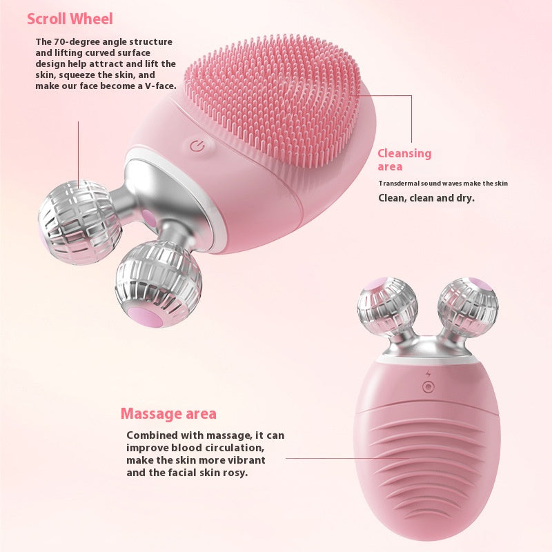 Cleaning Beauty Instrument Waterproof Massage Facial Brush Household Inductive Therapeutical Instrument