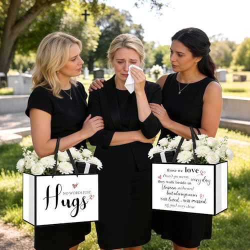 Sympathy Gift Bag for Loss of Loved One Sympathy Gifts Bag with Wrapping Paper and Card Large No Words Just Hugs Condolenc...