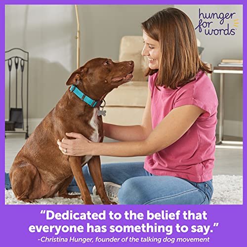 Hunger for Words Talking Pet Doorbell - 1 Piece Doorbell for Dogs, Doggie Doorbell, Perfect for Dog Potty Training, Talkin...