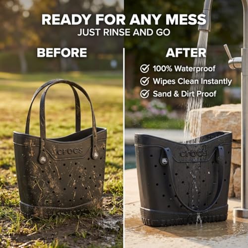 Crocs Classic Medium Tote Bag | Durable | Washable | Waterproof