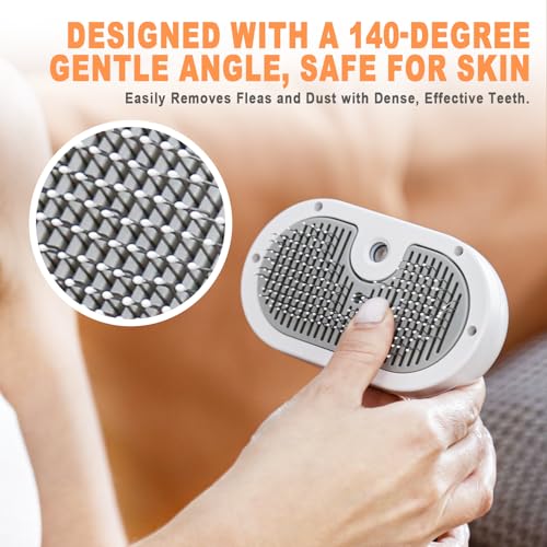 Cat Steam Brush for Cats & Dogs,3-in-1 Self Cleaning Pet Grooming Brush with One-Click Hair Release Button, Anti-Static De...