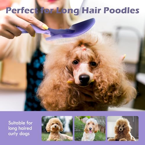 Dog Brush for Poodles,Grooming Brush for Dematting, and Detangle,Dog Brush for Poodles,German Shepherd Hair,Pitbulls,Yorki...