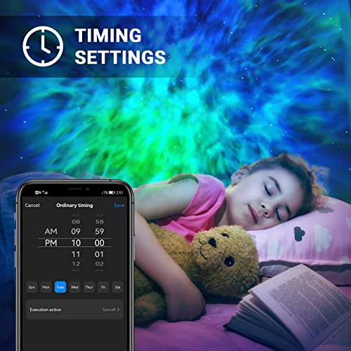 Galaxy Projector,Star Projector Galaxy Light,Smart Northern Lights Projector,Aurora Starlight Projector,Rotatable Nebula L...