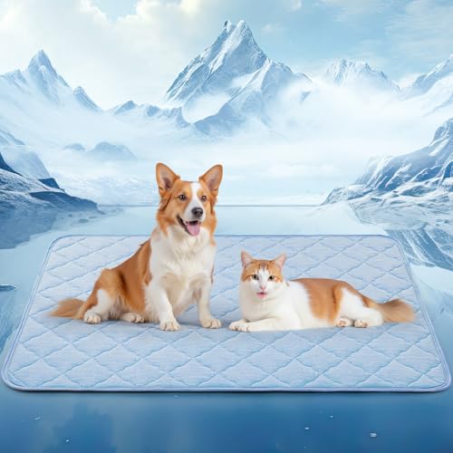LOOBANI Dog Cooling Mat for Large Dogs - 40" x 28" Cooling Mat for Pet with Anti-Slip Bottom, Washable Q-MAX>0.5 Arc-Chill...