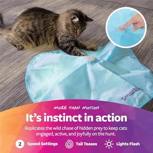 SmartyKat Electronic Motion/Moving Toys for Cats & Kittens, Battery Powered, Mimics Motion of Real Prey, Fun & Interactive...