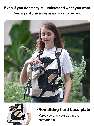 Dog Carriers for Small Dogs,Dog Backpack with 2 Pocket for Travel,Comfortable Dog Front Carrier Suitable for Dogs 8-18 pou...