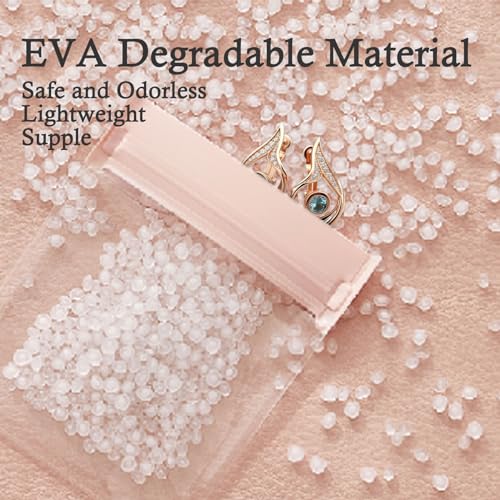 Qryval 30 PCS Clear Plastic EVA Anti Tarnish Jewelry Storage Bags, Zip Ziplock Jewelry Pouches for Selling & Gift, Little ...