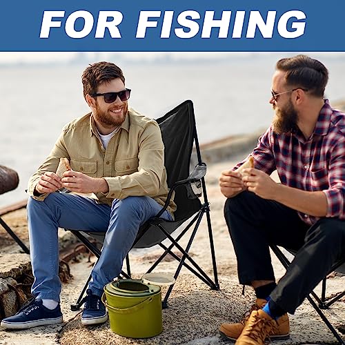 WEIDIORME 2 Pack Lightweight Camping Chairs for Adults & Teens, 250LBS Capacity Foldable Portable Chairs with Carry Bag, C...