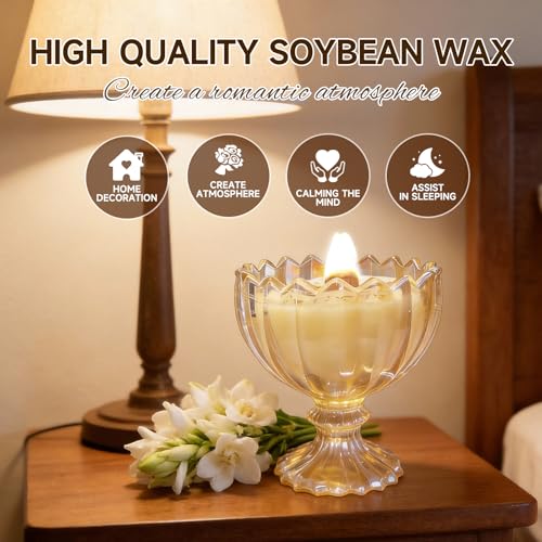 Jar Candy Bowl Shape Soy Wax Candle, Aromatherapy Candles for Home Scented or As a Birthday/Holiday Candle Gift for Your L...