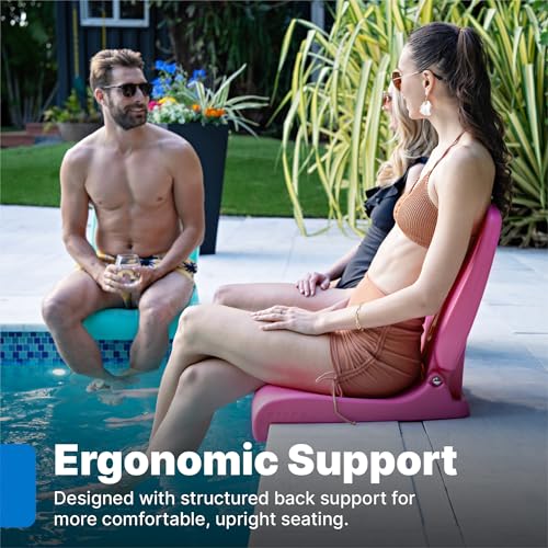Step2 Folding Flip Seat, Lightweight Portable Outdoor Chair for Poolside, Camping, Beach, Boats, Tailgates, Durable Ground...