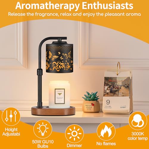 kobodon Candle Warmer Lamp with Timer,Birthday Gifts for Women Mom,Adjustable Height for Scented Jar Candles,Electric Cand...