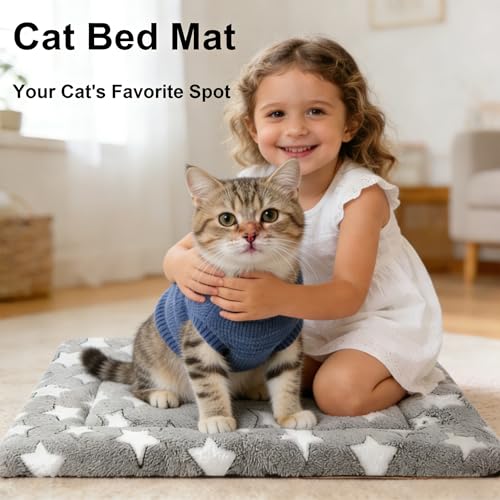 Dog Bed Mat - Soft and Comfortable Dog Kennel Cat Bed, Washable Dog Bed or Cat Bed, Suitable for Dog Crate Ped, Cat Cage B...