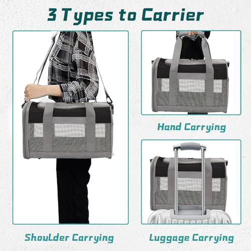 PINVNBY Bunny Carrier for Travel Camping Outdoor, Small Pet Carrier, Guinea Pig Carrier, Breathable Pet Portable Hand Bag ...