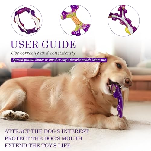Frienhund Tough Dog Toys for Aggressive Chewers 3 Pack, Indestructible Dog Toys for Large Dogs, Dog Chew Toys, Aggressive ...