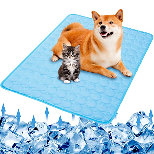 SHEJIZE Dog Cooling Mat Dog Cooling Pad Self Cooling Blanket, Washable Cooling Mat for Dogs, Pet Cooling Mat Keeps Pets Co...