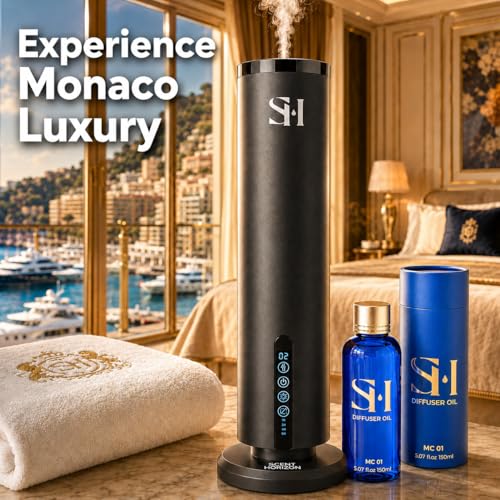 Inspired by 6-Star Hotel Monaco MC01 Hotel Scent Diffuser Oil | 5.07 Fl oz (150 ml) - Waterless Diffuser Oil Refill & High...