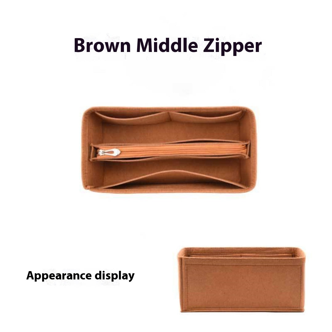 Felt Makeup Storage Bag With Support Lining Bag